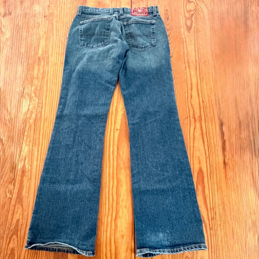 Lucky Brand Soho Mid Rise Flare Jeans‎ Medium Wash Blue Denim 4/27 F29AA20